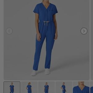 Better than figs!! Wink plus size 1x royal blue scrub jumpsuit only worn once